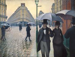 Gustave Caillebotte - la Place de l'Europe, temps de pluie (1877)