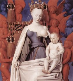 de madonna van Jean Fouquet (ca. 1450)