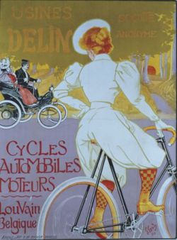 de fietsmode, affiche van Chéret