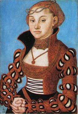 adellijke Saksische dame van Lucas Cranach (1530)