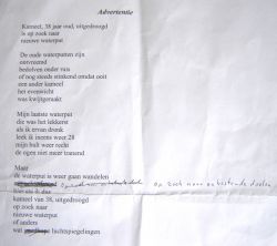 nieuw gedicht, exclusief voor Avondlog