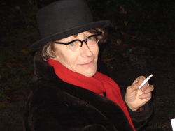 Anneke Brassinga in het donker op 3 november 2006 om zes uur