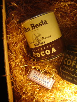 cacao van het merk Van Besta..&nbsp;het merk is nergens terug te vinden.