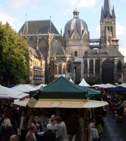 wijnfeest in Aken, gisterenmiddag