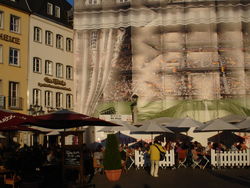 de markt in Bonn..