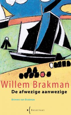 het omslag - een echte Brakman, Scheveningse haven met Stille Strand op de voorgrond (vetkrijt)