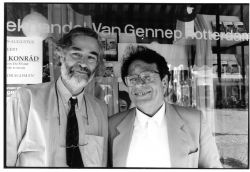 Rob van Gennep met auteur Gyorgy Konrad